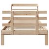 vidaXL Bedframe met hoofdbord massief grenenhout 75x190 cm