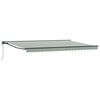 vidaXL Zijde Frame Groen en Wit 500 &times; 300 cm Polyester met PU-coating