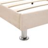 vidaXL Bedframe stof beige 160x200 cm