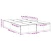 vidaXL Opbergbedframe Gerookt eiken 150 x 200 cm Bewerkt hout