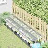 vidaXL Plantenafdekking met zeilringen 1x4 m PVC