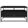 vidaXL Salontafel 80x80x45 cm bewerkt hout zwart