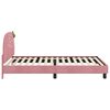 vidaXL Bedframe voor kinderen met hoofdbord Roze 80 x 200 cm Fluweel