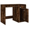 vidaXL Bureau 100x49x75 cm bewerkt hout gerookt eikenkleurig