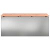 vidaXL Tuinbank Zilver 100 x 40 x 43 cm Gegalvaniseerd staal