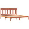 vidaXL Bedframe Wasbruin 205,5 x 185,5 x 100 cm Massief Vurenhout