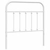 vidaXL Vervangend hoofdbord metaal wit 80 cm