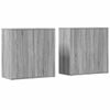 vidaXL Dressoirs 2 st 79x38x80 cm bewerkt hout grijs sonoma eikenkleur