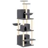 vidaXL Kattenmeubel met sisal krabpalen 180 cm donkergrijs