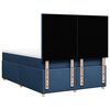 vidaXL Boxspring met matras stof blauw 160x200 cm