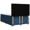 vidaXL Boxspring met matras stof blauw 140x200 cm