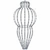 vidaXL Kerst Finial Licht 320 LED's Koel wit Dia. 40 x 75 cm
