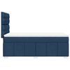 vidaXL Boxspring met matras stof blauw 100x200 cm