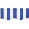 vidaXL Vervangingsdoek voor zonnescherm Blauw en Wit 380 x 195 cm