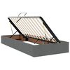 vidaXL Opbergbed met LED met matras Donkergrijs 100 x 200 cm Polyester