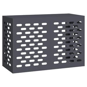 vidaXL Airconditioner hoes Antraciet 90 x 40 x 60 cm Staal