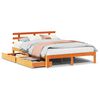 vidaXL Bedframe met lades massief grenenhout wasbruin 120x190 cm