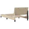 vidaXL Bedframe zonder matras "Hanko" 100x200 cm stof cr&egrave;mekleurig