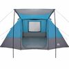 vidaXL Camping Tent met dak met opslag Blauw 482 x 360 x 227 cm taft