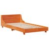 vidaXL Bedframe zonder matras massief grenenhout wasbruin 100x200 cm