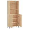 vidaXL Hoge kast 69,5x34x180 cm bewerkt hout sonoma eikenkleurig