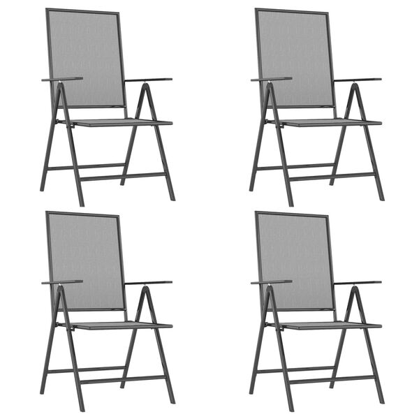 vidaXL 5-delige Tuinset staal antracietkleurig