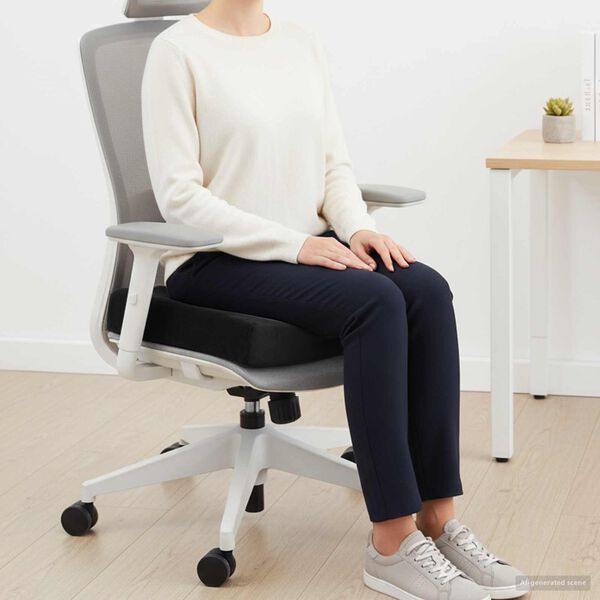 vidaXL Zitkussen Zwart 40 x 40 x 11 cm PU Schuim