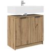 vidaXL Badkamer Kast Artisan Eiken 64,5 x 33,5 x 59 cm Bewerkt hout