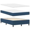 vidaXL Boxspringbed met matras met hoofdeinde Blauw 120 x 200 cm Stof