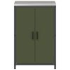 vidaXL Keukenopslag met plank Olijf Groen 60 x 50 x 92 cm Staal