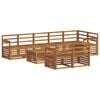 vidaXL Buiten bankenset 9 st Naturel Polyester