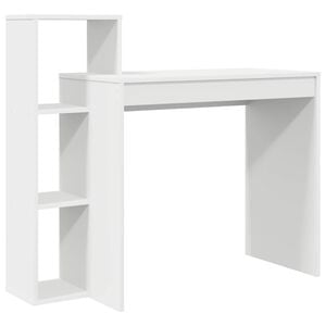 vidaXL Bureau Wit Bewerkt hout 100 x 40 x 90 cm