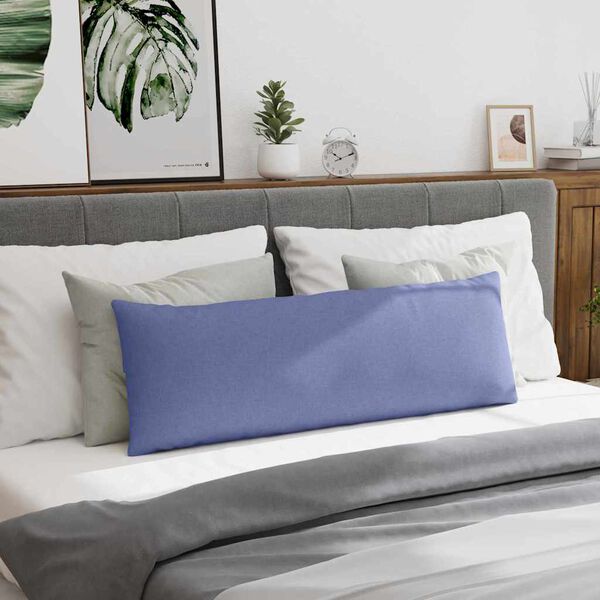 vidaXL Sofa Kussens 2 stuks Blauw 120 x 40 cm Stof