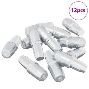 vidaXL Plankhaak 12 pcs Zilver 7 x 16 mm IJzer