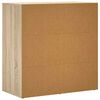vidaXL Dressoir 79x38x80 cm bewerkt hout sonoma eikenkleurig