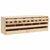 vidaXL Kippenlegkast 5 compartimenten 117x33x38 cm massief grenenhout