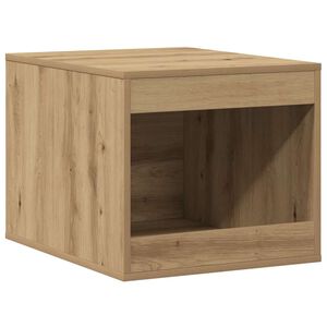 vidaXL Kattenbakkast 47x59x42 cm bewerkt hout artisanaal eikenkleurig