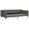 vidaXL Slaapbank 100x200 cm stof donkergrijs