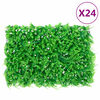 vidaXL Hek met kunstvarenblad 24 st 40x60 cm groen