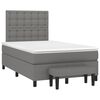 vidaXL Boxspring met matras stof donkergrijs 120x190 cm