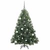 vidaXL Kunstkerstboom met 150 LED met standaard Groen 150 cm PE en PVC