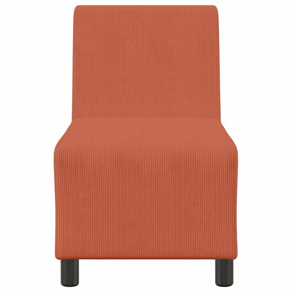 vidaXL Modulaire Bankeenheid Armlos Oranje 55 x 74 x 82 cm Katoen Stof