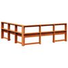 vidaXL Boekenkast Hoofdeinde L-vormig 180 cm grenenhout wasbruin