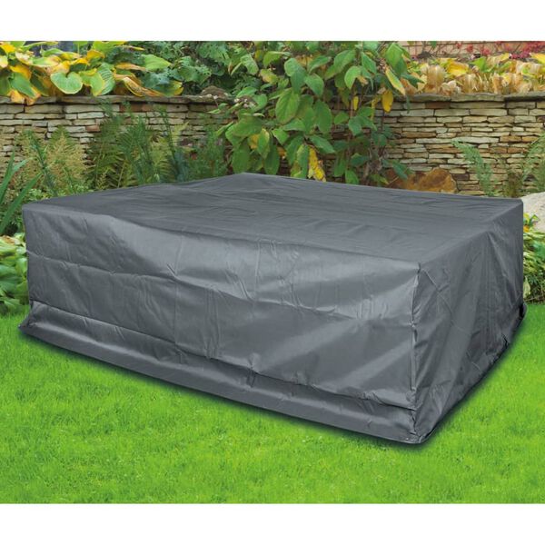 Happy People Tuinmeubelhoesset Deluxe 200x160x70 cm grijs