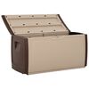 vidaXL Opbergbox 122x56x63 cm beige en bruin