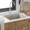 vidaXL Keukenwasbak Beige 54 x 44 x 20 cm Graniet