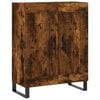 vidaXL Dressoir 69,5x34x90 cm bewerkt hout gerookt eikenkleurig