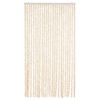 vidaXL Vliegengordijn 100x200 cm chenille beige en wit