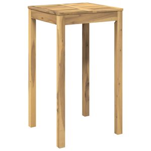 vidaXL Tuinbar Tafel Wit 60 x 60,5 x 105 cm Massief Acaciahout