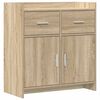 vidaXL Dressoir Sonoma Eiken 75 x 36 x 80 cm Bewerkt hout